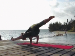 Tanya Botha Revolved Eka Pada Koundinasana